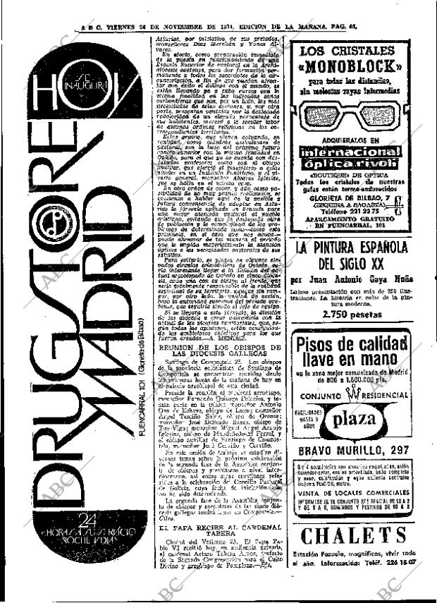 ABC MADRID 26-11-1971 página 46