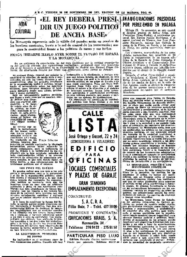 ABC MADRID 26-11-1971 página 67