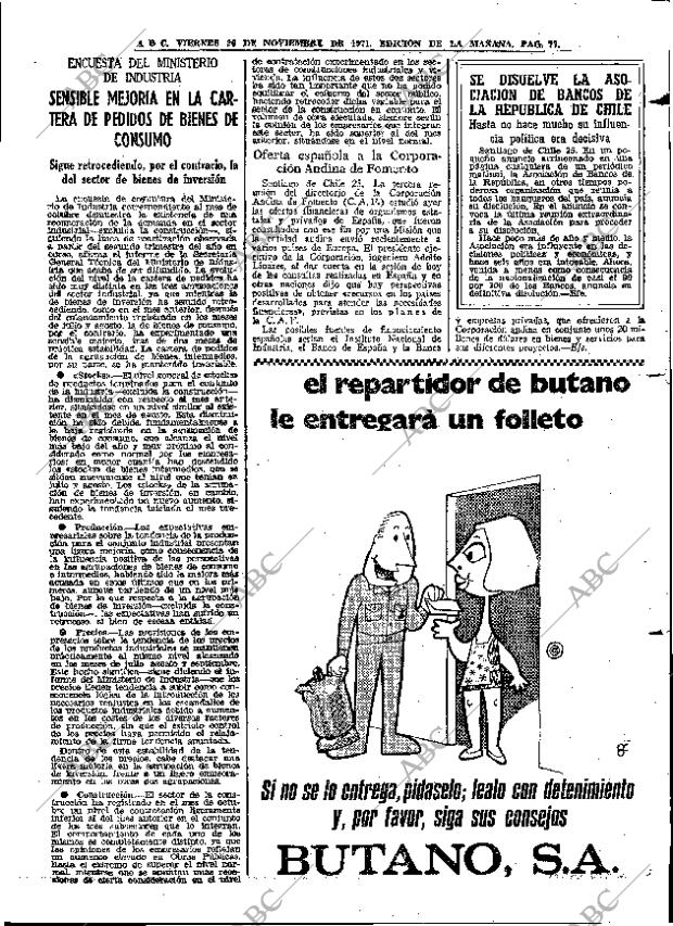 ABC MADRID 26-11-1971 página 77