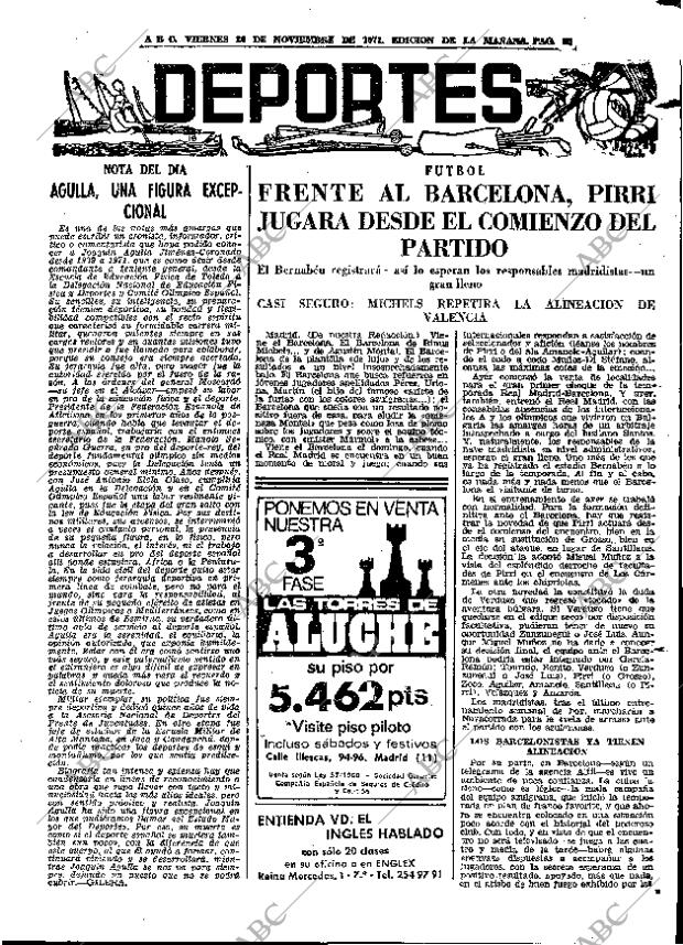 ABC MADRID 26-11-1971 página 85