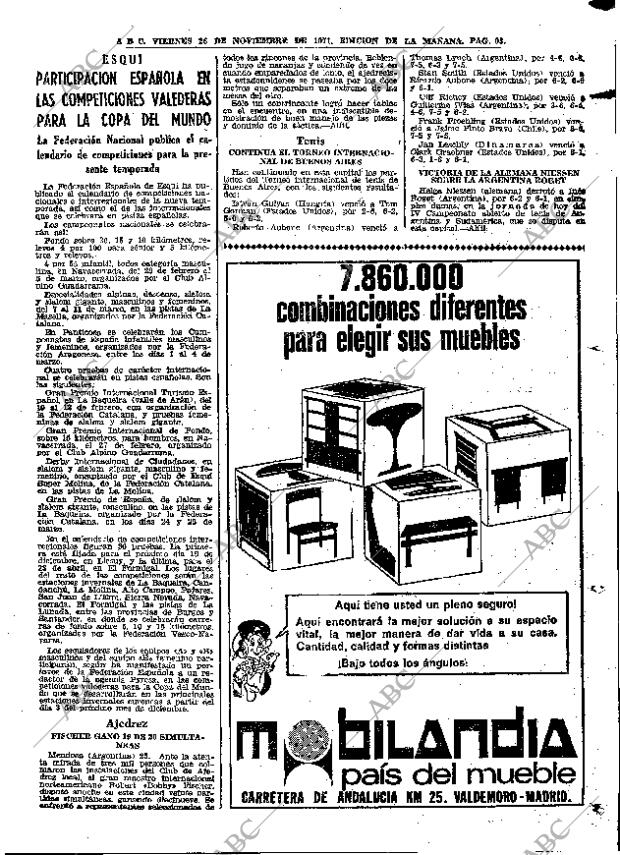 ABC MADRID 26-11-1971 página 93