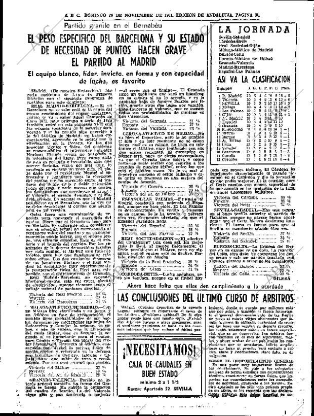 ABC SEVILLA 28-11-1971 página 61