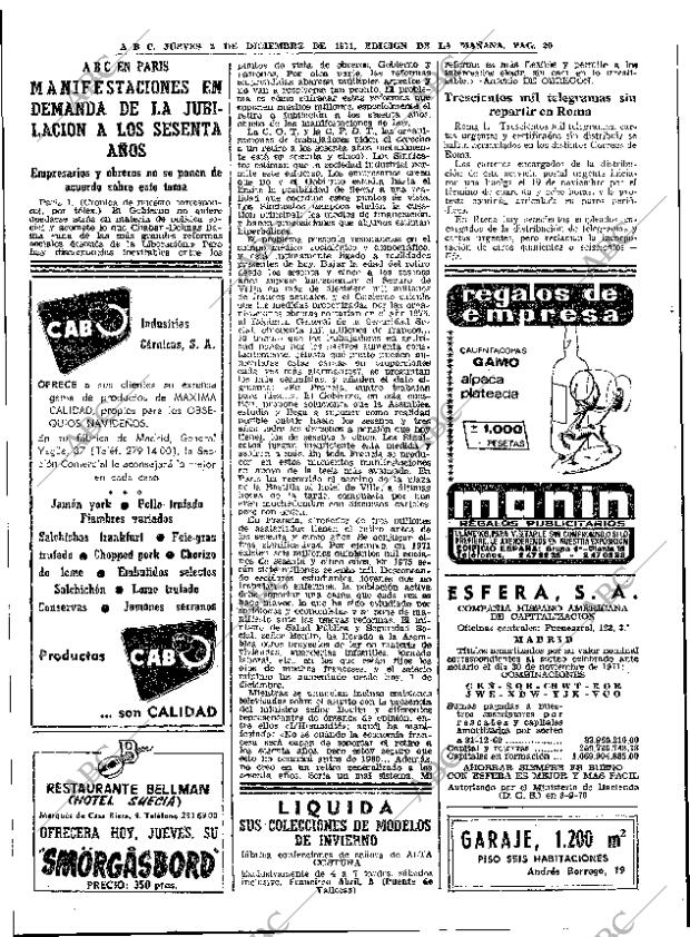 ABC MADRID 02-12-1971 página 20