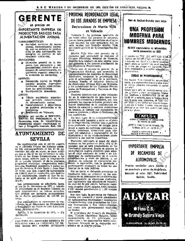 ABC SEVILLA 07-12-1971 página 26