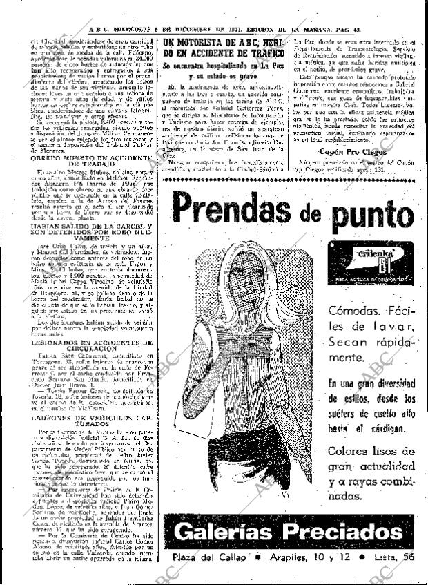 ABC MADRID 08-12-1971 página 43