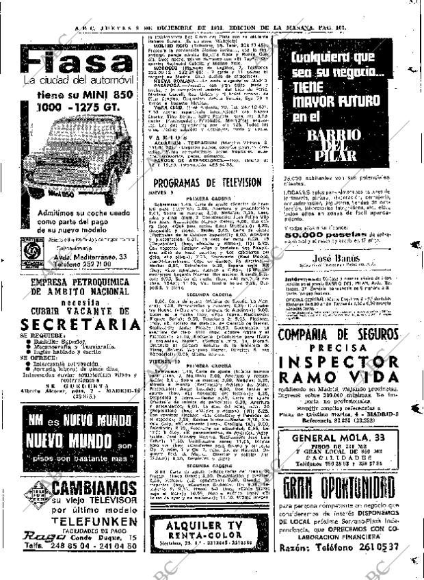 ABC MADRID 09-12-1971 página 101