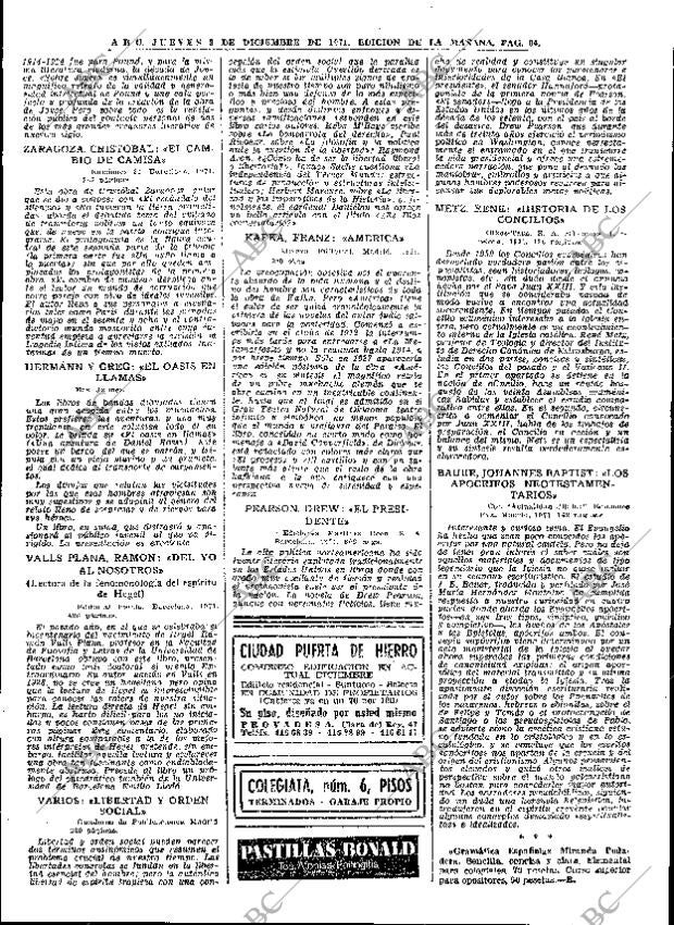 ABC MADRID 09-12-1971 página 64