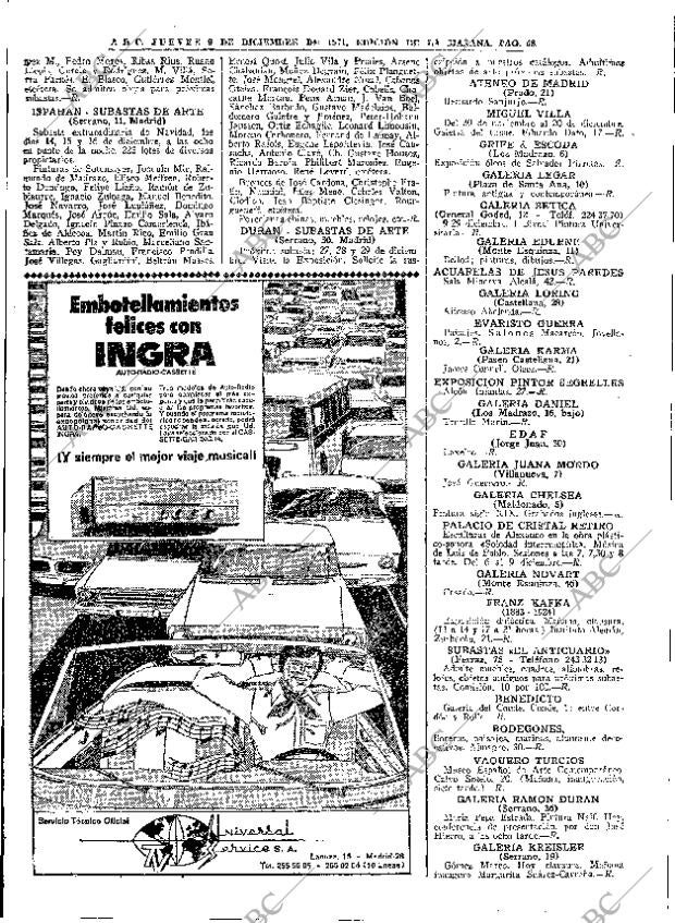 ABC MADRID 09-12-1971 página 68