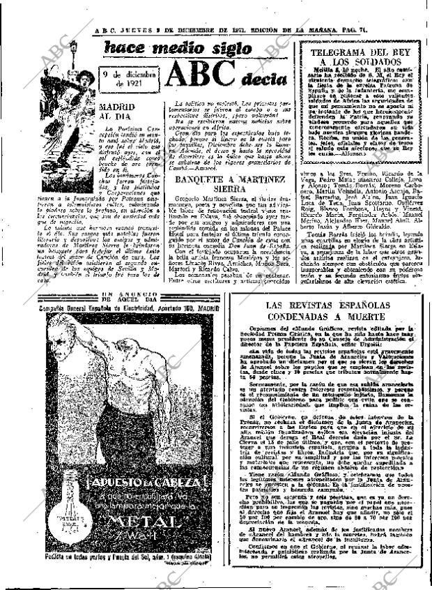 ABC MADRID 09-12-1971 página 71