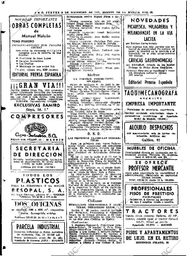 ABC MADRID 09-12-1971 página 88