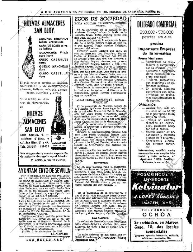 ABC SEVILLA 09-12-1971 página 54