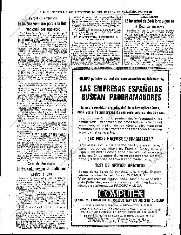 ABC SEVILLA 09-12-1971 página 61