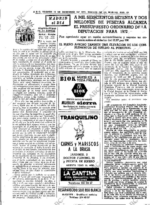 ABC MADRID 10-12-1971 página 49