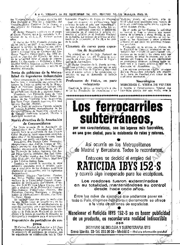 ABC MADRID 10-12-1971 página 51