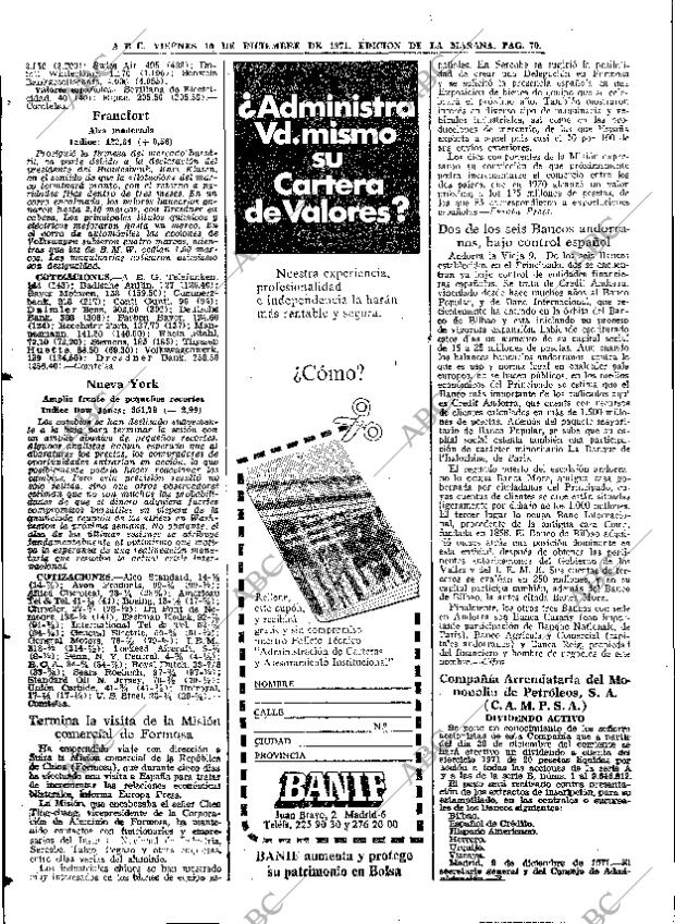 ABC MADRID 10-12-1971 página 70