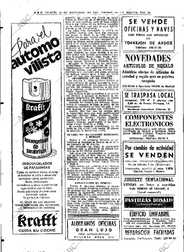 ABC MADRID 10-12-1971 página 74