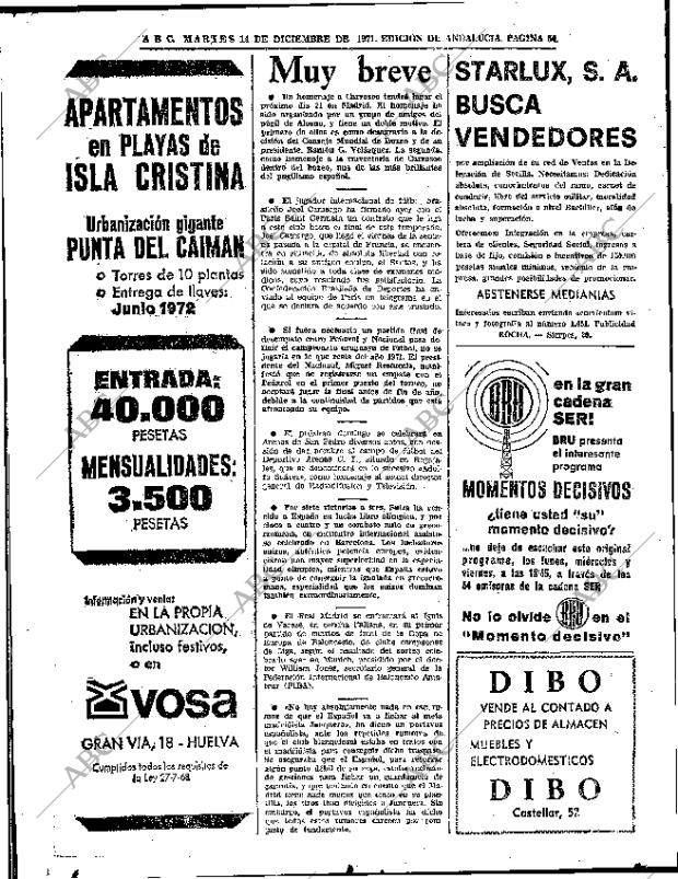 ABC SEVILLA 14-12-1971 página 54