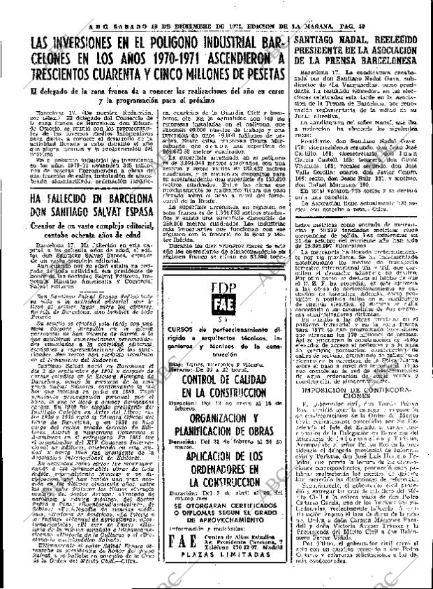 ABC MADRID 18-12-1971 página 61