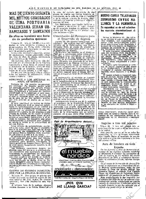 ABC MADRID 21-12-1971 página 47