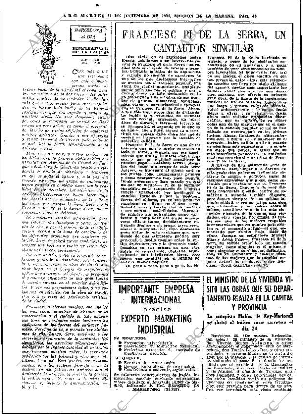 ABC MADRID 21-12-1971 página 49