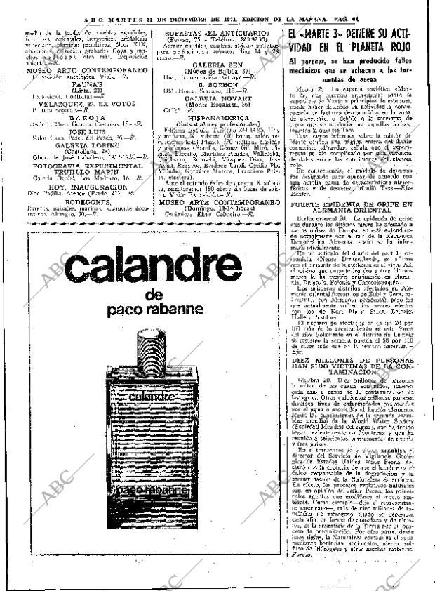 ABC MADRID 21-12-1971 página 61