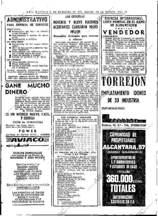 ABC MADRID 21-12-1971 página 78