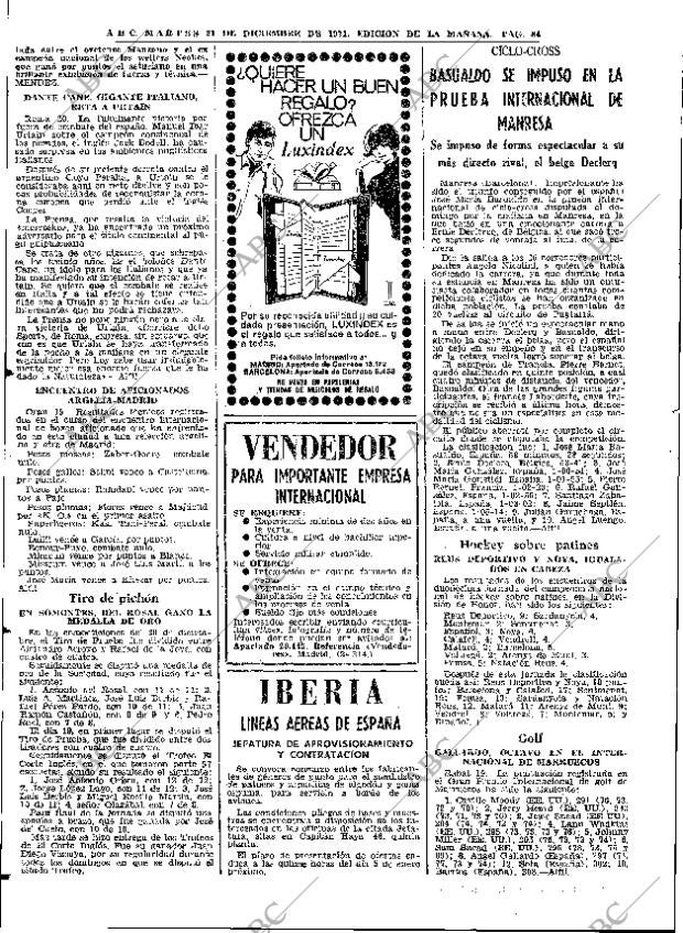 ABC MADRID 21-12-1971 página 84