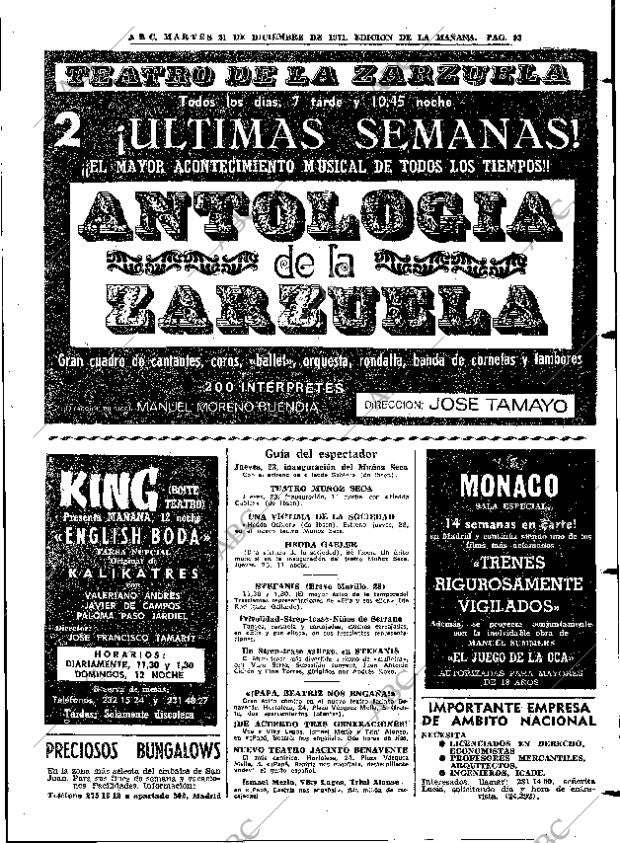 ABC MADRID 21-12-1971 página 93