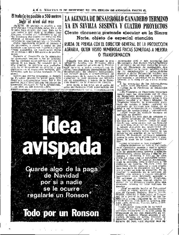 ABC SEVILLA 21-12-1971 página 47