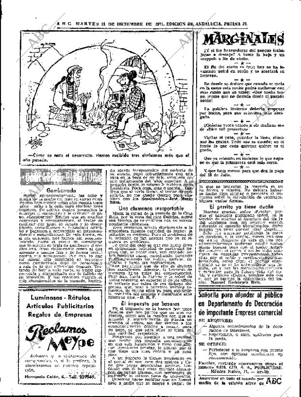 ABC SEVILLA 21-12-1971 página 87