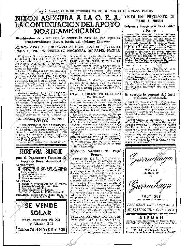 ABC MADRID 22-12-1971 página 29