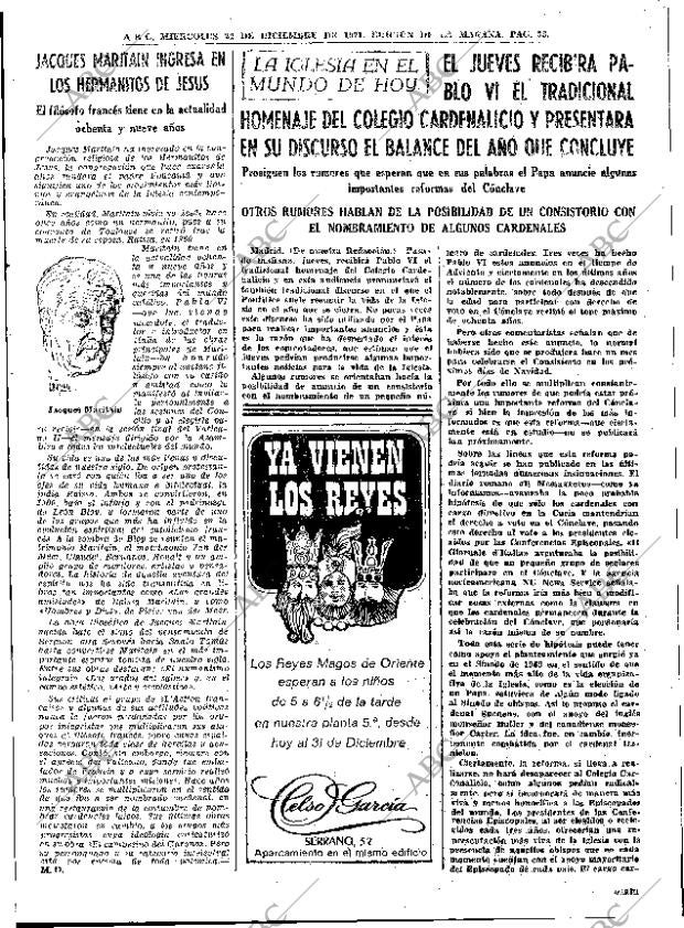 ABC MADRID 22-12-1971 página 33