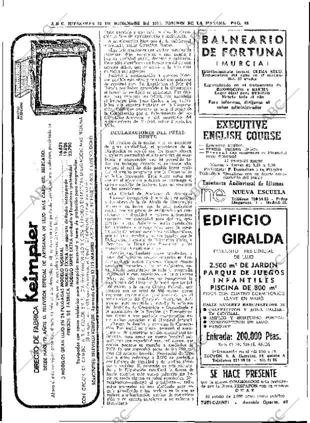 ABC MADRID 22-12-1971 página 48