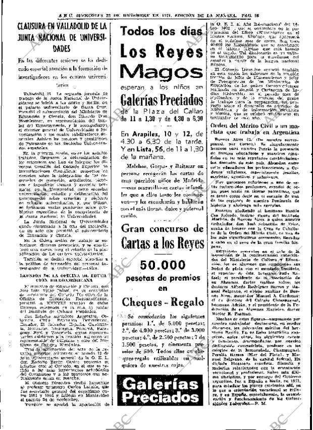 ABC MADRID 22-12-1971 página 58
