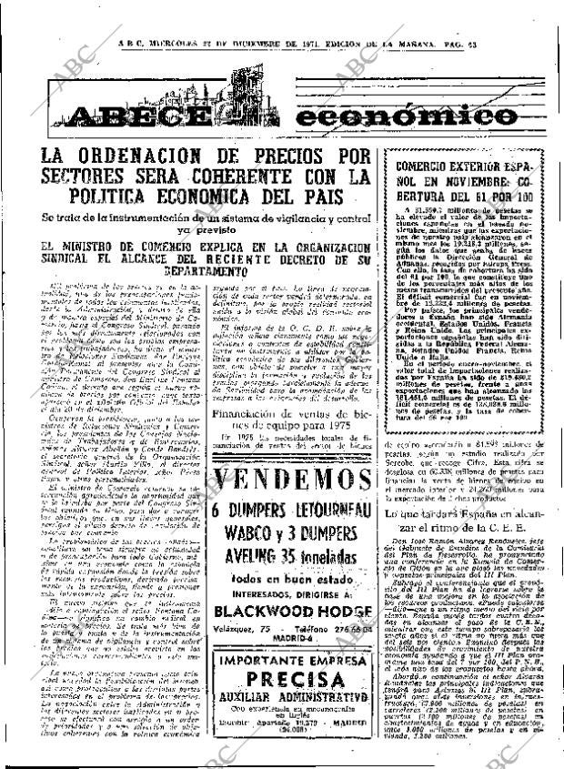 ABC MADRID 22-12-1971 página 63