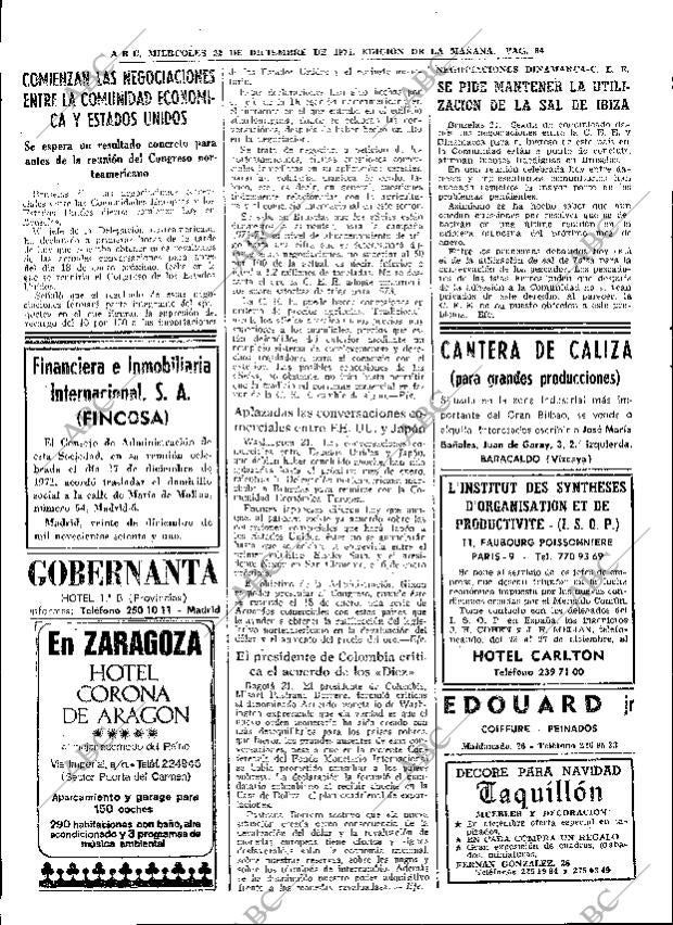 ABC MADRID 22-12-1971 página 64