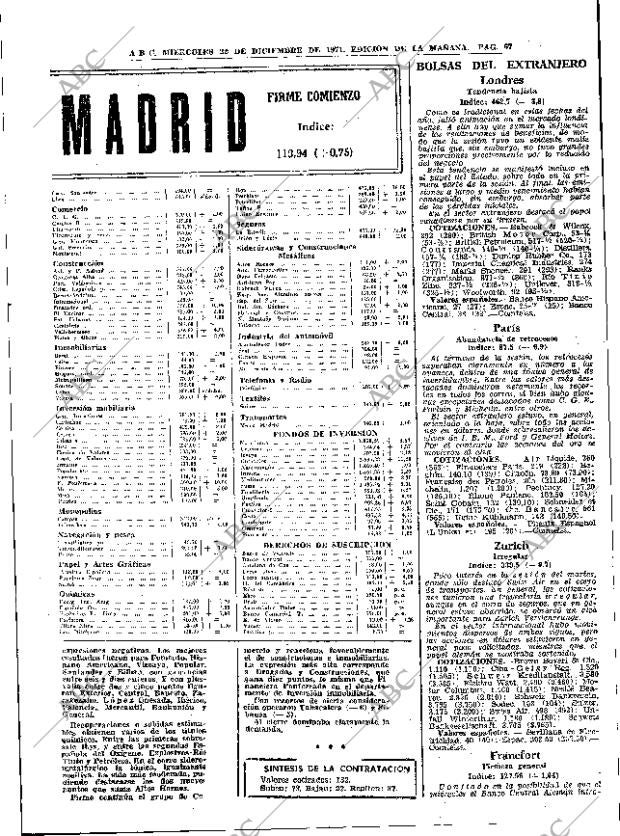 ABC MADRID 22-12-1971 página 67