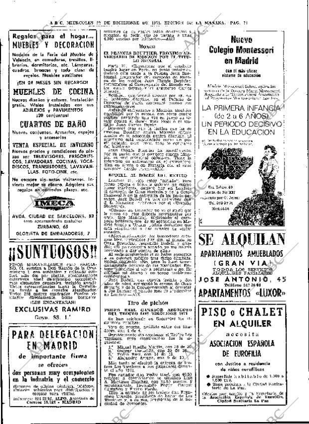 ABC MADRID 22-12-1971 página 74