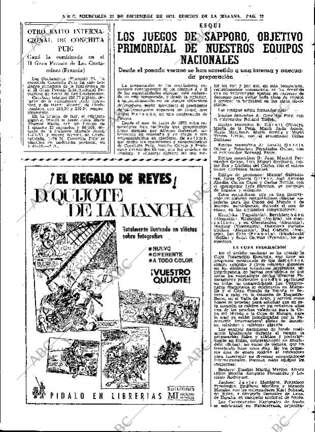 ABC MADRID 22-12-1971 página 77
