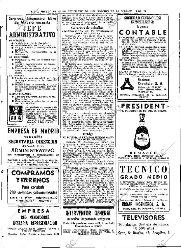 ABC MADRID 22-12-1971 página 78