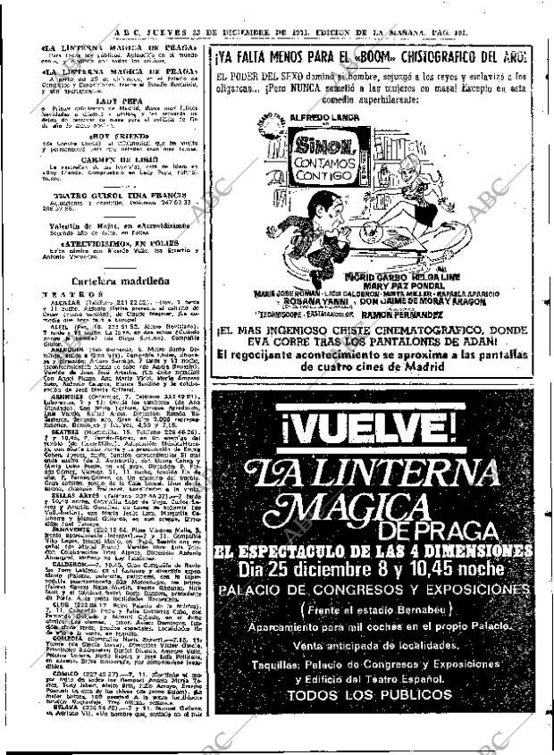 ABC MADRID 23-12-1971 página 101