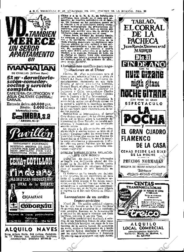 ABC MADRID 29-12-1971 página 20