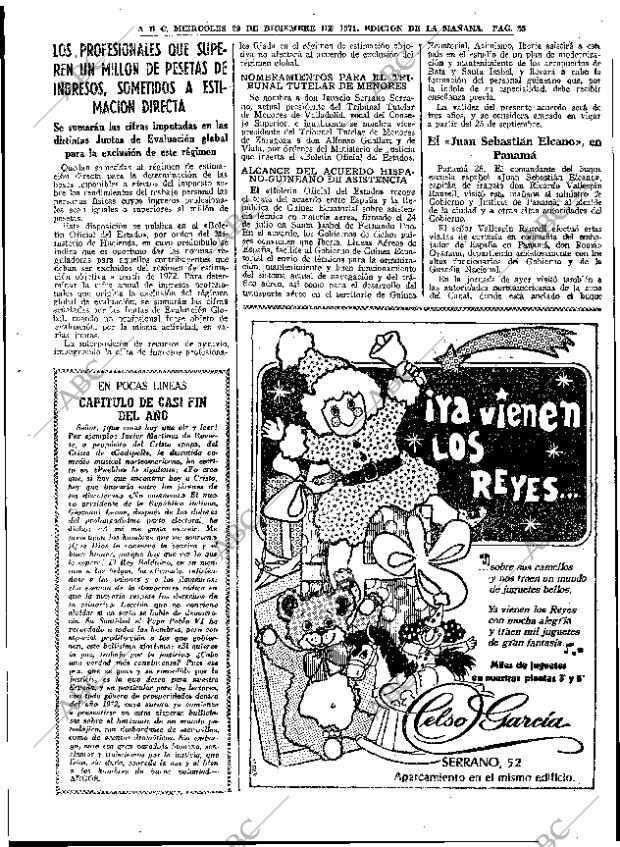 ABC MADRID 29-12-1971 página 25