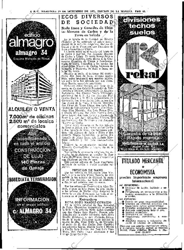 ABC MADRID 29-12-1971 página 40