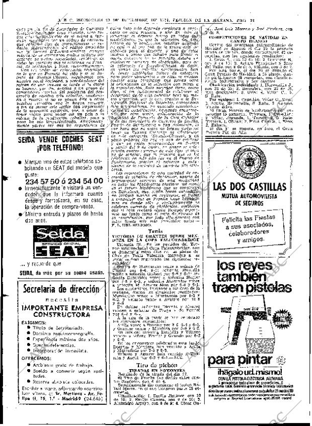 ABC MADRID 29-12-1971 página 72