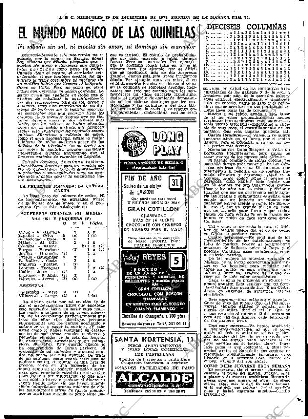 ABC MADRID 29-12-1971 página 75