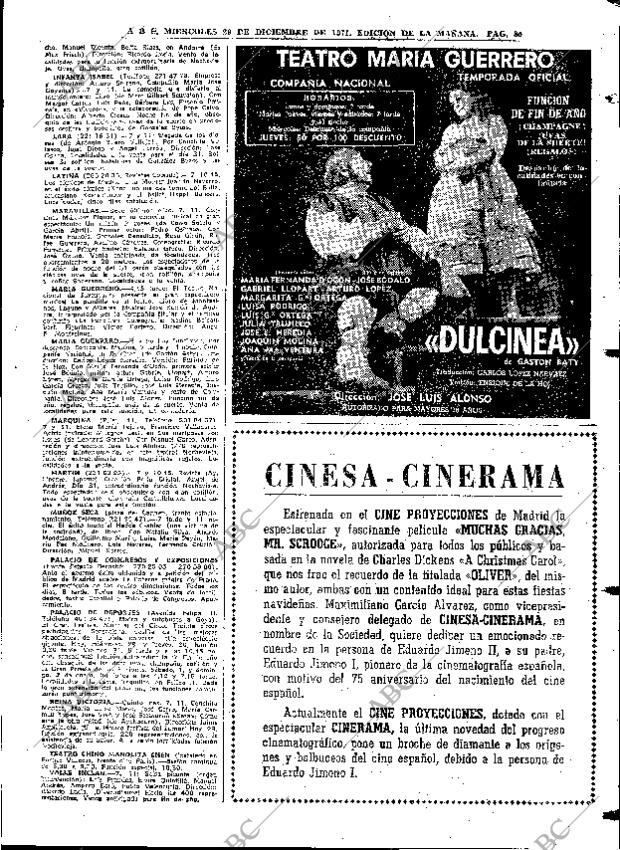 ABC MADRID 29-12-1971 página 85