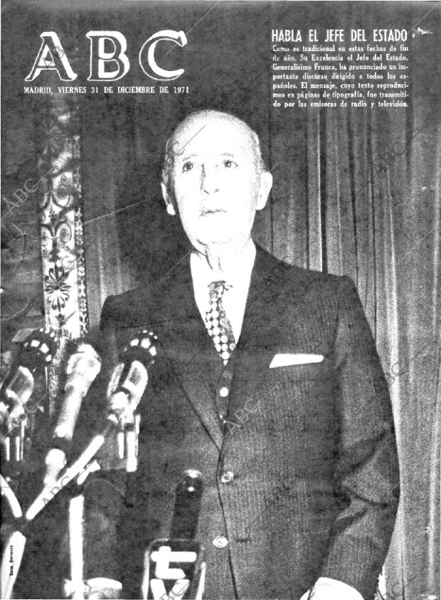 ABC MADRID 31-12-1971 página 1