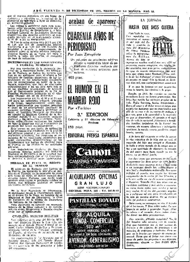ABC MADRID 31-12-1971 página 28