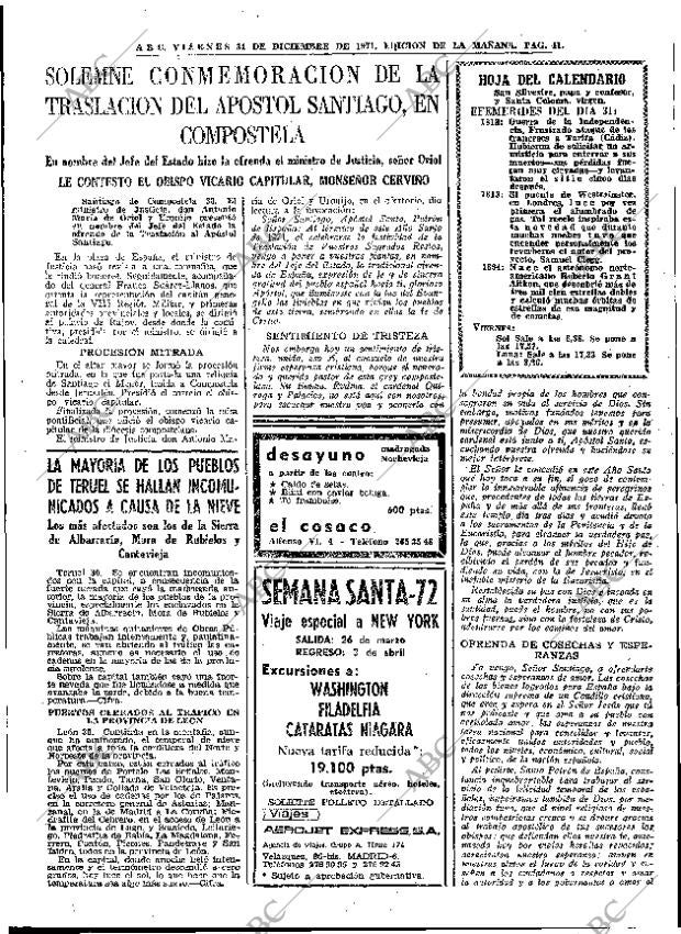 ABC MADRID 31-12-1971 página 41